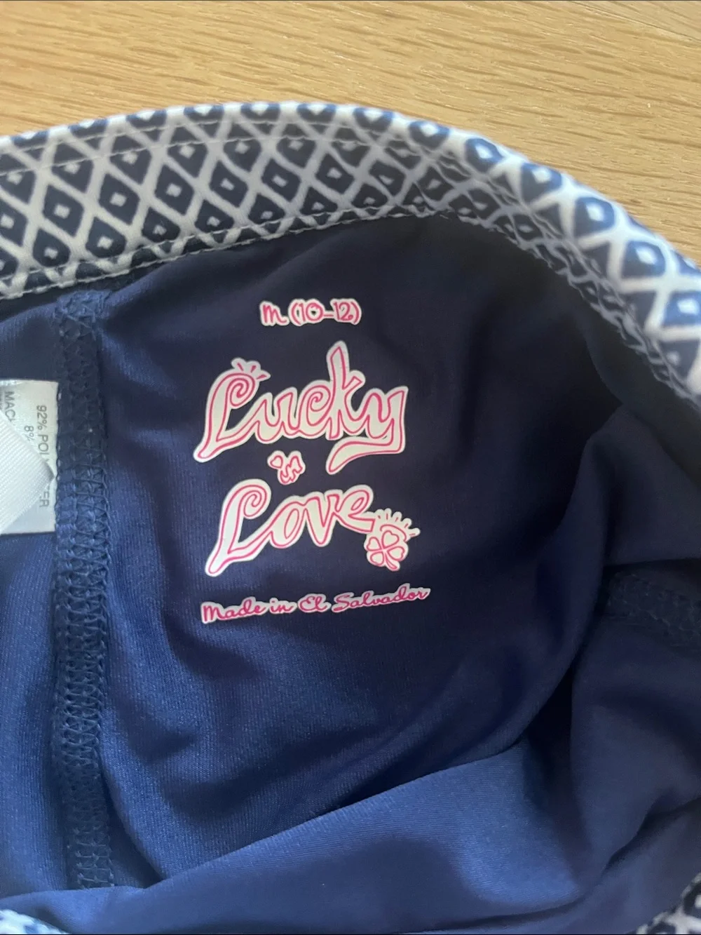 Lucky in Love White Tank & Skort Set with Pink and Navy Accents